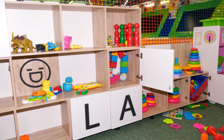 Cabinets with toys in the children's entertainment center,… — Le Balcon des Écrins à Réallon