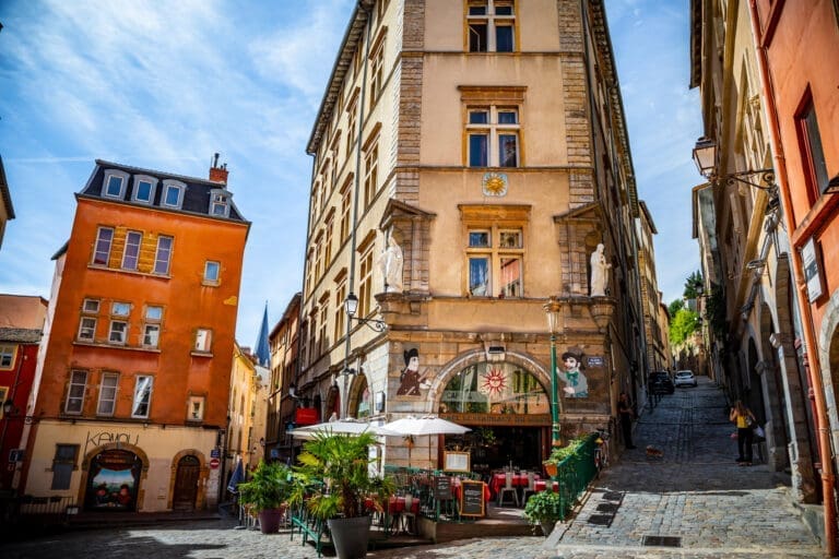 Place de la Trinité in the old town of Lyon – Domaine de Sainte-Croix