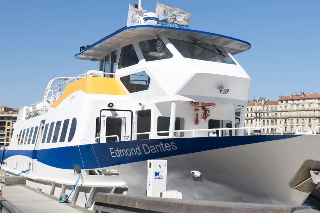 Boat connecting Marseille with the If and Frioul islands,… — Le Village des Gréements à Marseille, îles du Frioul